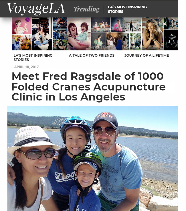 Dr. Ragsdale of 1000 Folded Cranes Acupuncture  Interviews with Voyage LA